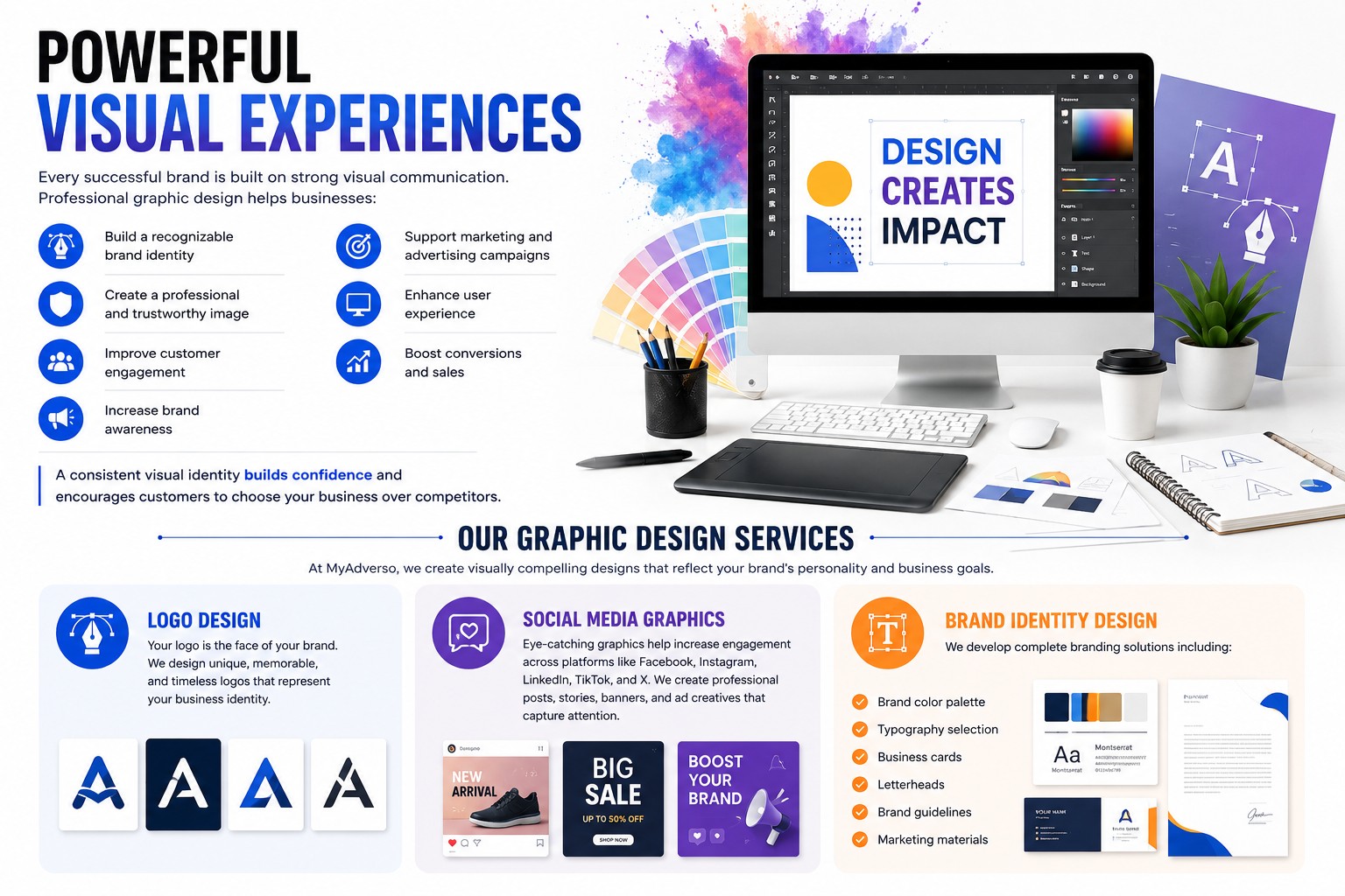 Powerful Visual Experiences Graphic
